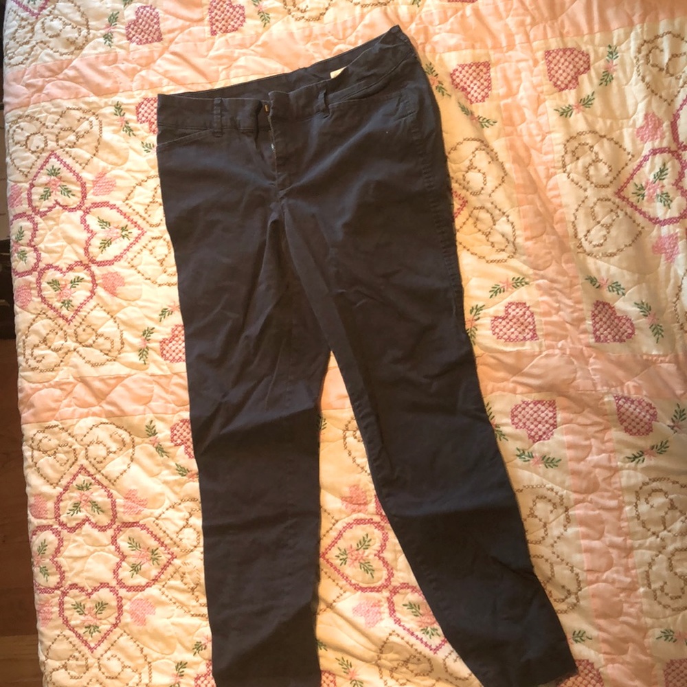 Navy Slacks/ Skinny Jeans